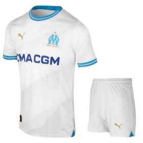 Fotbalový Komplet Olympique de Marseille Dětské Domácí 2023-24 Krátký Rukáv (+ trenýrky)